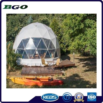 Наружное декоративное изделие из бамбука Геодезический купольный шатер водонепроницаемый теплостойкий Простая установка