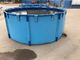 садок для рыбы брезента 3000L 1.2MM складной и складный с танком рыбного пруда рамки металла пластиковым