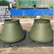 Бак для хранения воды высокочастотного зеленого цвета армии цистерны с водой брезента 5000L военный