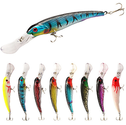 8 Colors 16.50CM/29g 2# Hooks Big Minnow Lure Perch,Crucian,Tilapia Plastic Fishing Bait