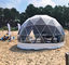 Шатер дома геодезического купола стальной для шатра купола гостиницы на открытом воздухе семьи события экономической располагаясь лагерем