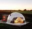 шатер геодезического купола 7M располагаясь лагерем ясный с шатром купола шатров партии купола изоляции на открытом воздухе