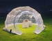 PVC шатра геодезического купола кофе железного каркаса ясный для ресторана