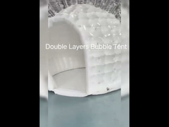 Надувная пузырьковая палатка BGO, двухслойная, хорошая изоляция, для ресторана на открытом воздухе, кофейни, глобальная палатка